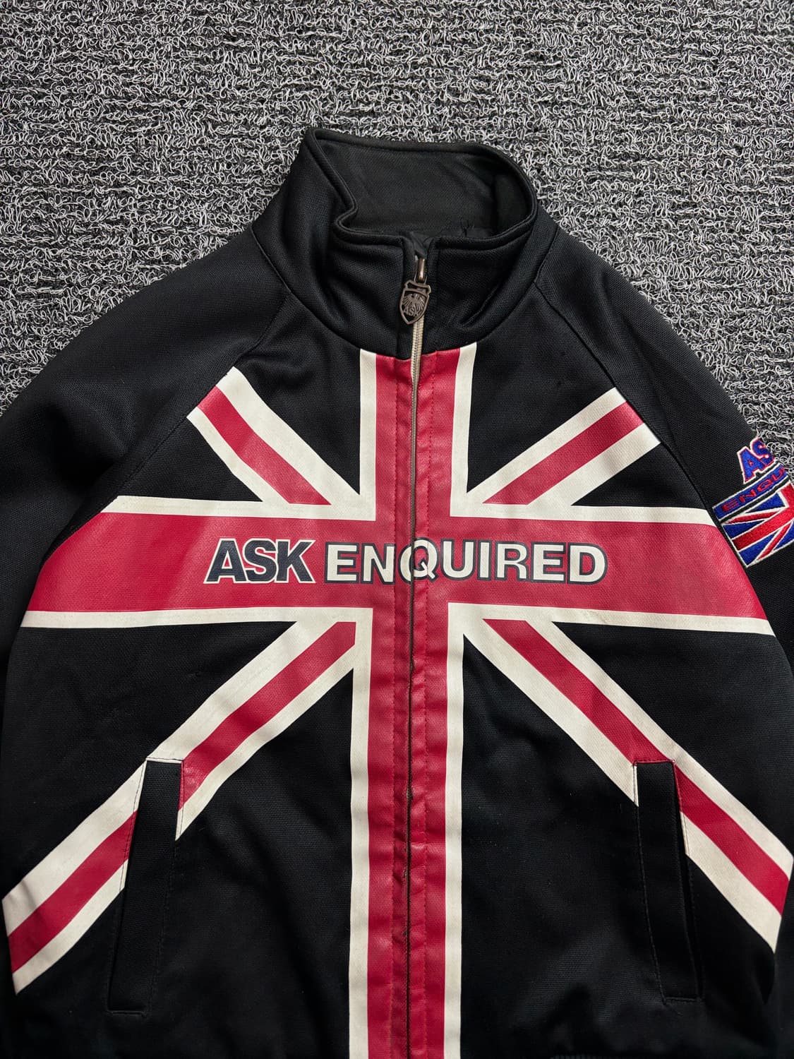ASK Y2K 빈티지 유니온 잭 빅로고 크롭 자켓 2145 상품이미지1