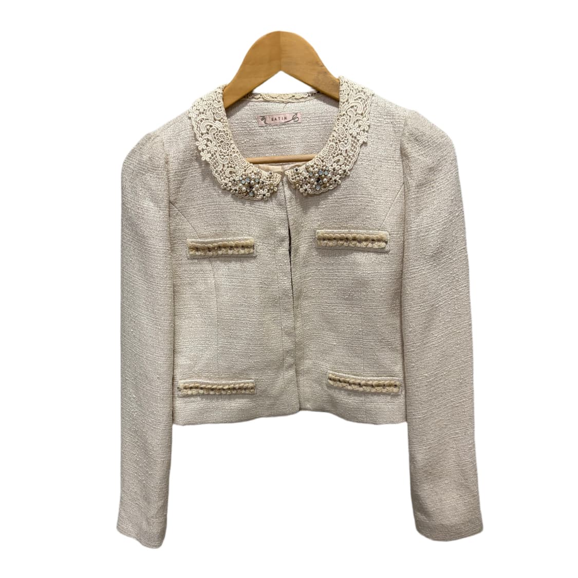 빈티지 아이보리 레이스 카라 자켓 상품이미지5