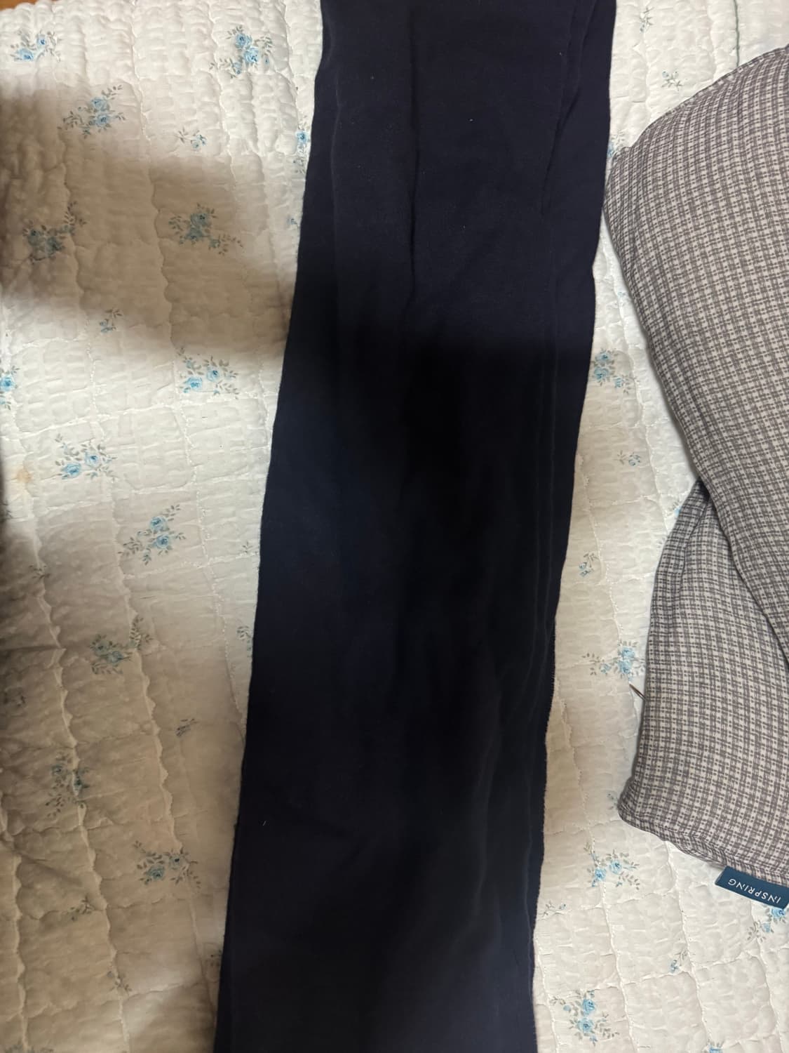 메종 키츠네 트라이컬러 폭스 울 머플러 네이비 상품이미지2