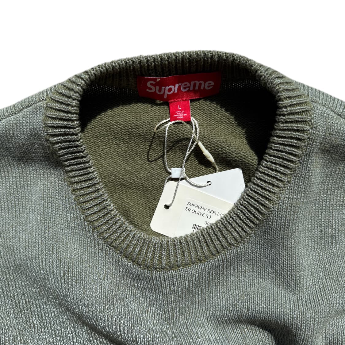 (새상품)슈프림 리플렉티브 스웨터 L(XL) 상품이미지4