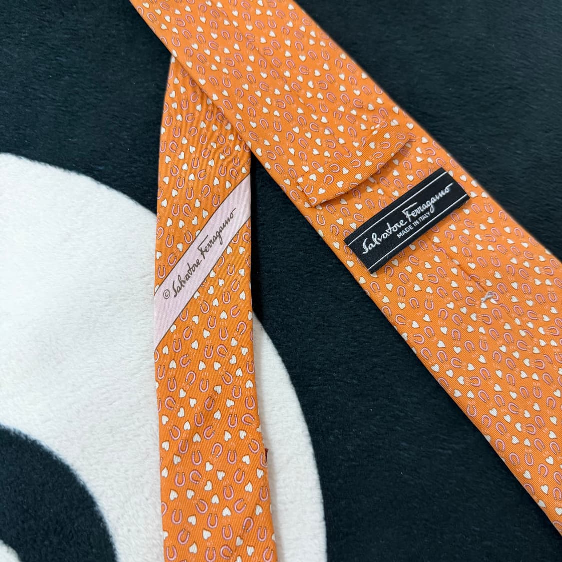 페레가모 실크 넥타이 (Orange) 상품이미지4