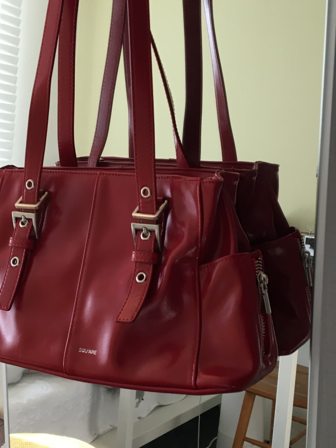 [SQUARE LINE] Red Square Shoulder Bag  상품이미지3