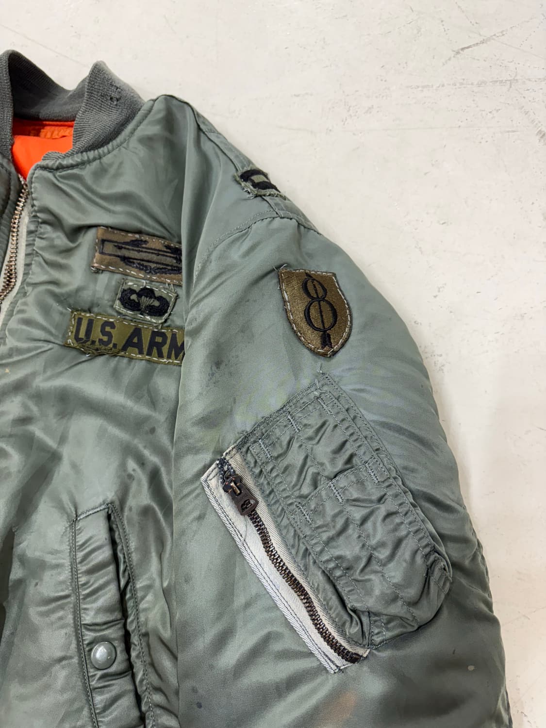 Rare!!! 60;s USAF MA-1 Flight Jacket. 상품이미지3