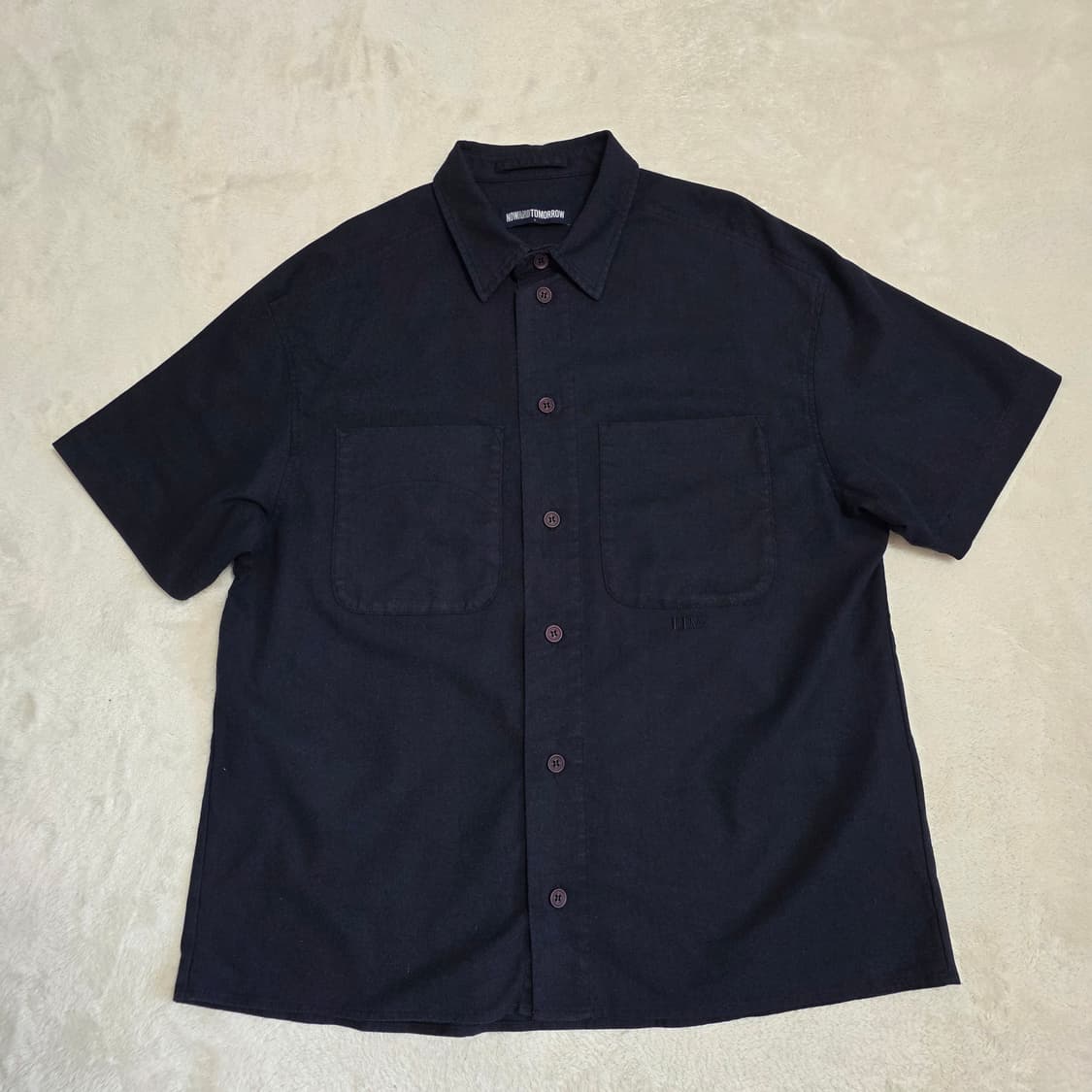 (L)나우앤투모로우 린넨 혼방 반팔 포켓 셔츠  상품이미지1