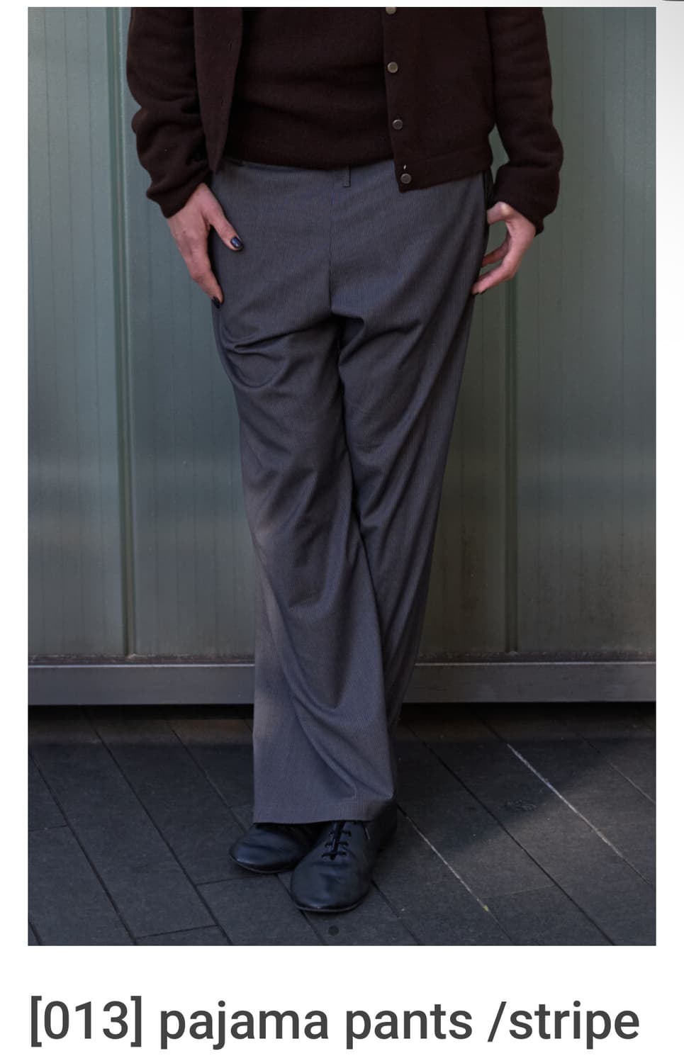 머듈 파자마 팬츠 스트라이프 그레이 2 Size 상품이미지1