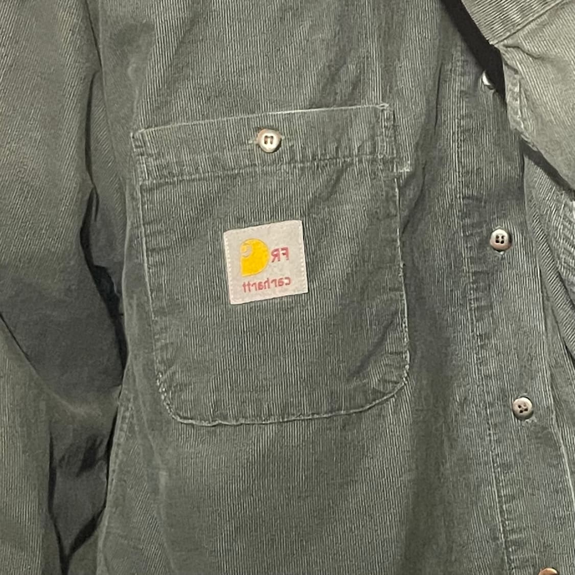 [IM] carhartt 칼하트 코듀로이 카키 긴팔셔츠 상품이미지6