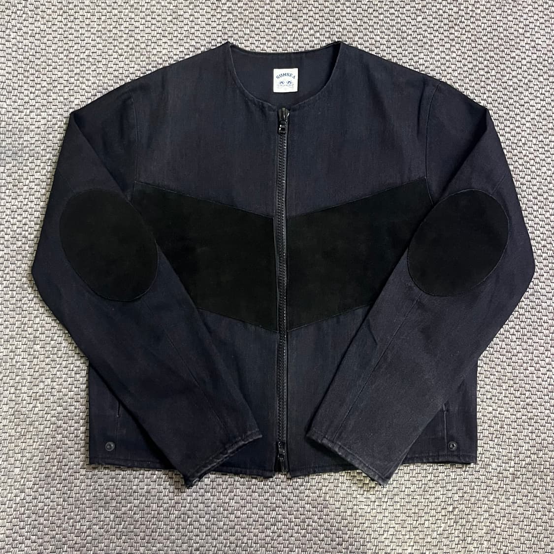 선씨(SUNSEA) 17AW 코튼 스웨이드 블루종 블랙 (Size 3) 상품이미지1