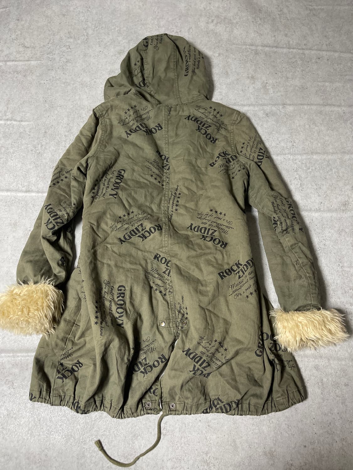 (Ziddy)y2k down fur jacket 상품이미지6