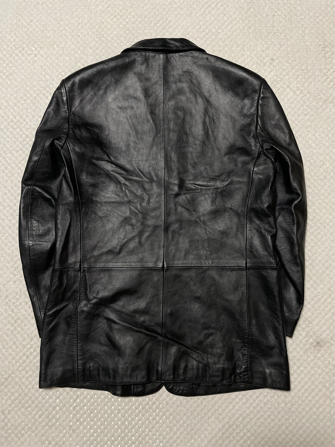 MIK 웨스턴 무드 램스킨 양가죽 레더 카 코트 상품이미지2