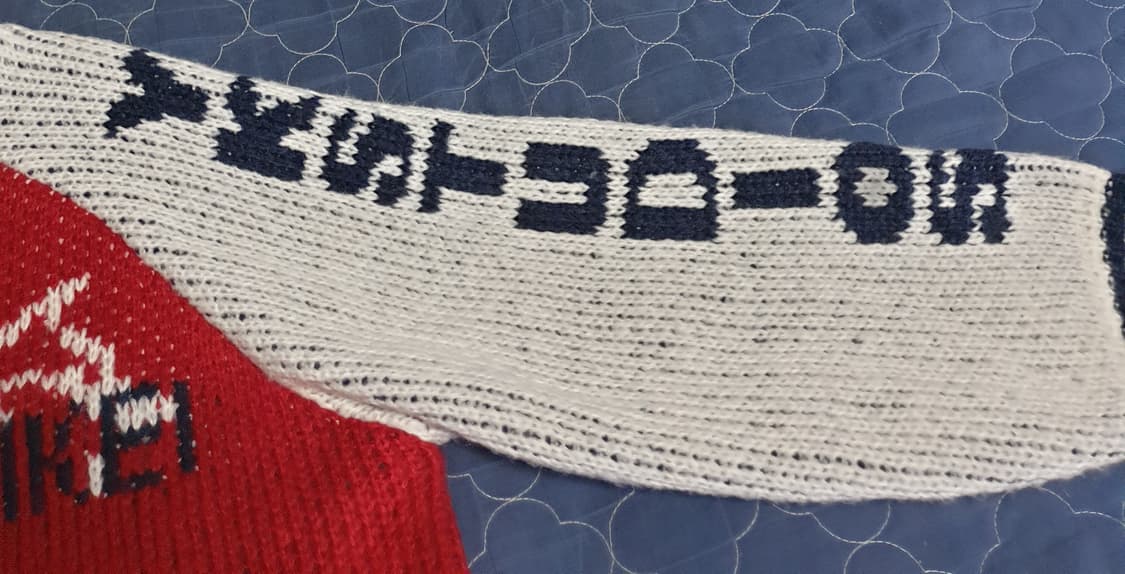 WAIKEI 와이케이 돌핀스타로고 혜비 니트집업 레드 (1사이즈) 상품이미지4