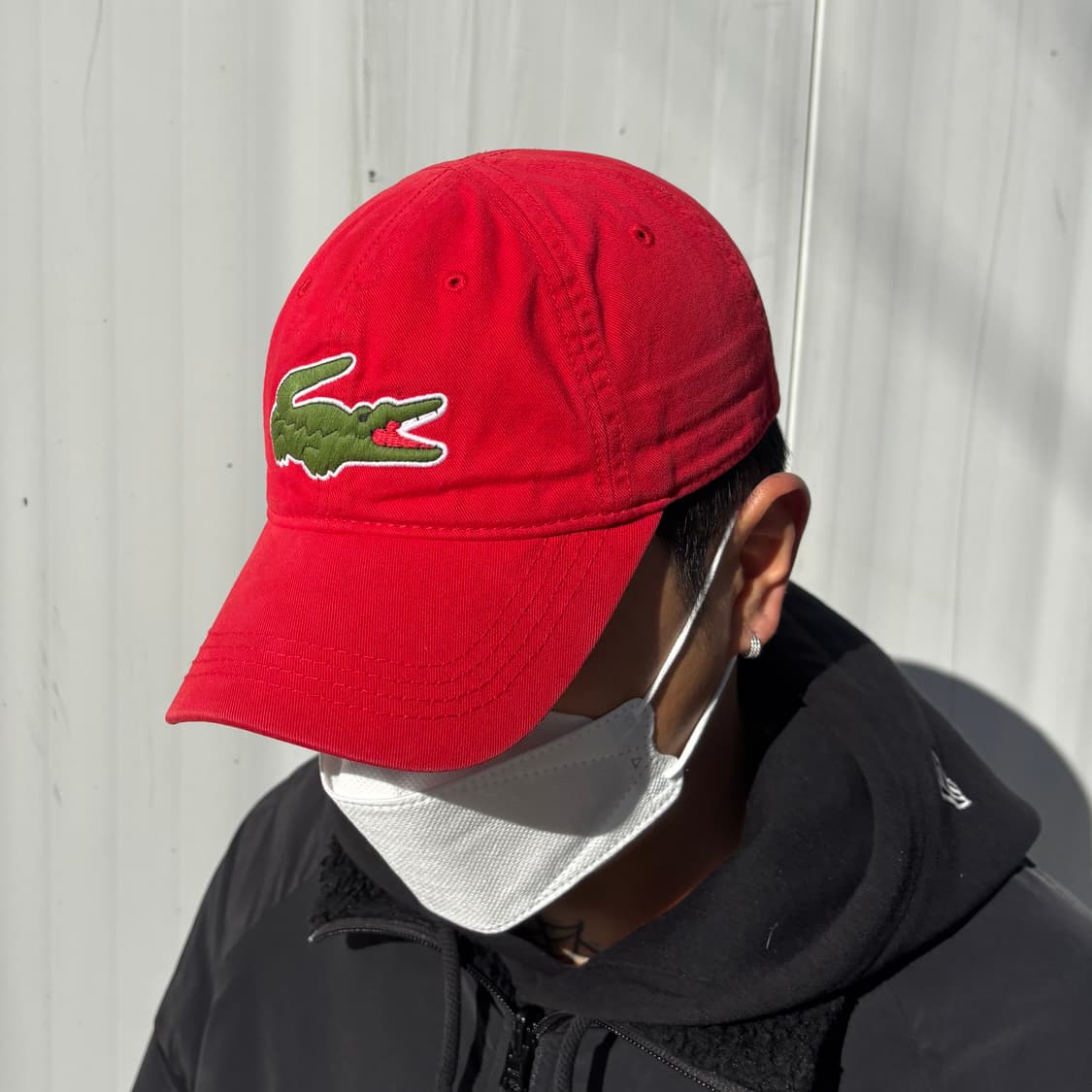 라코스테 오버사이즈 크로커다일 코튼 캡 상품이미지5