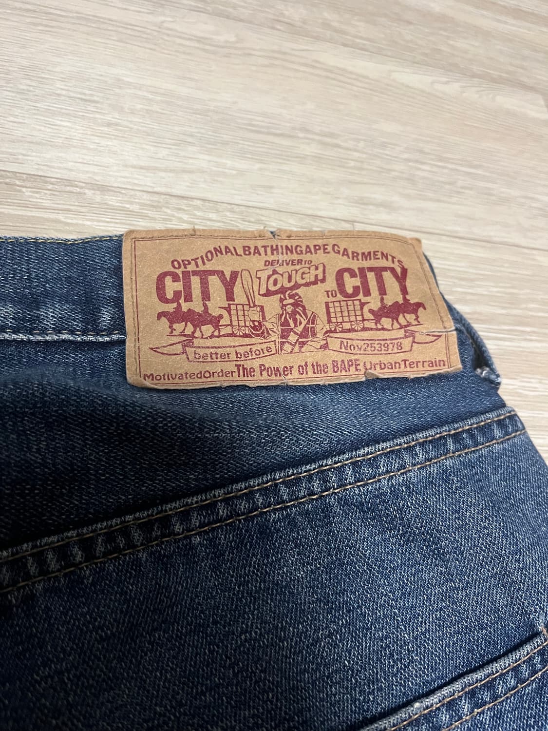 [M] 00s 베이프 OG 데님 중청 상품이미지8