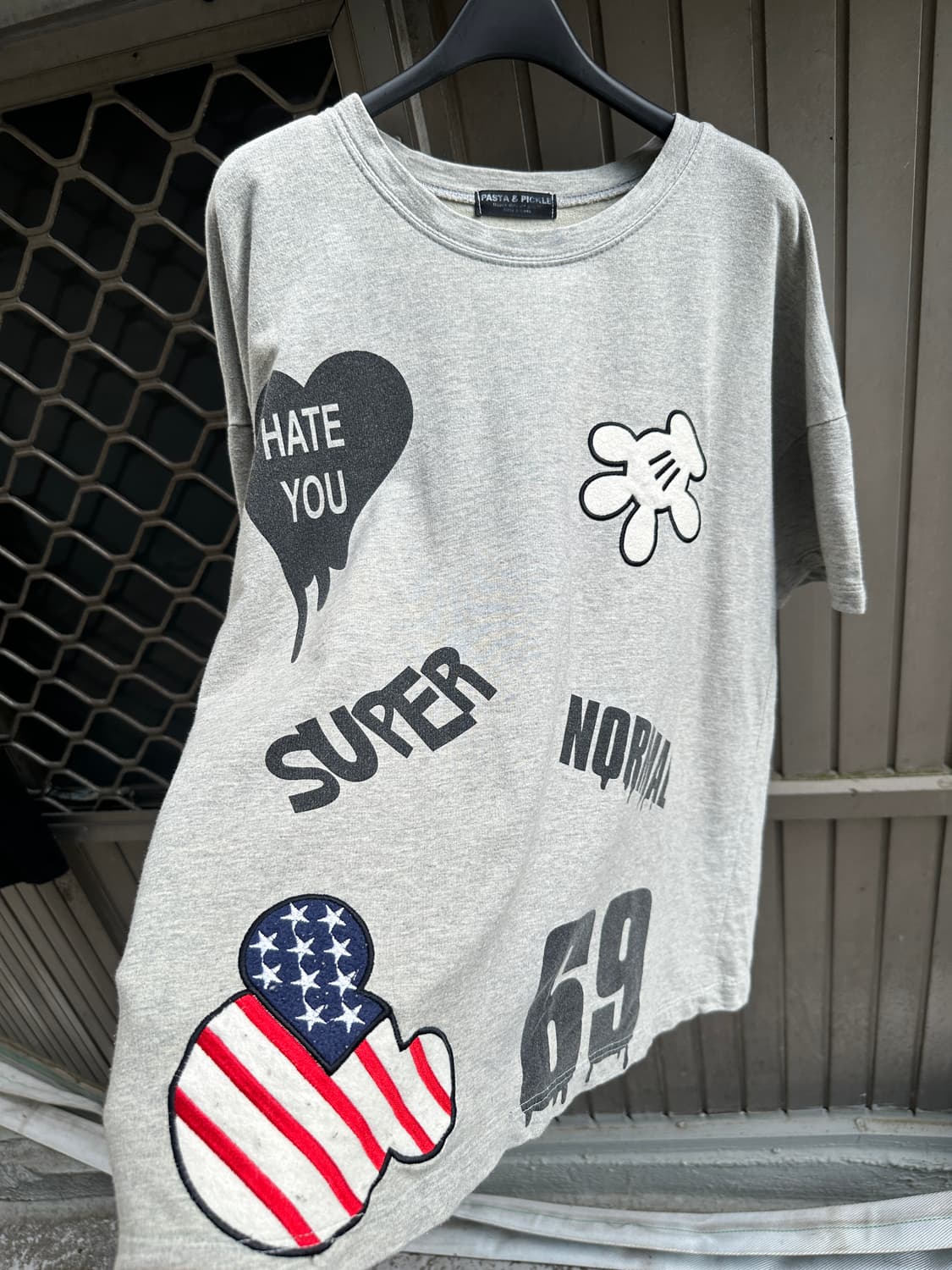 NONE vintage Mickey Mouse gray tee  상품이미지3