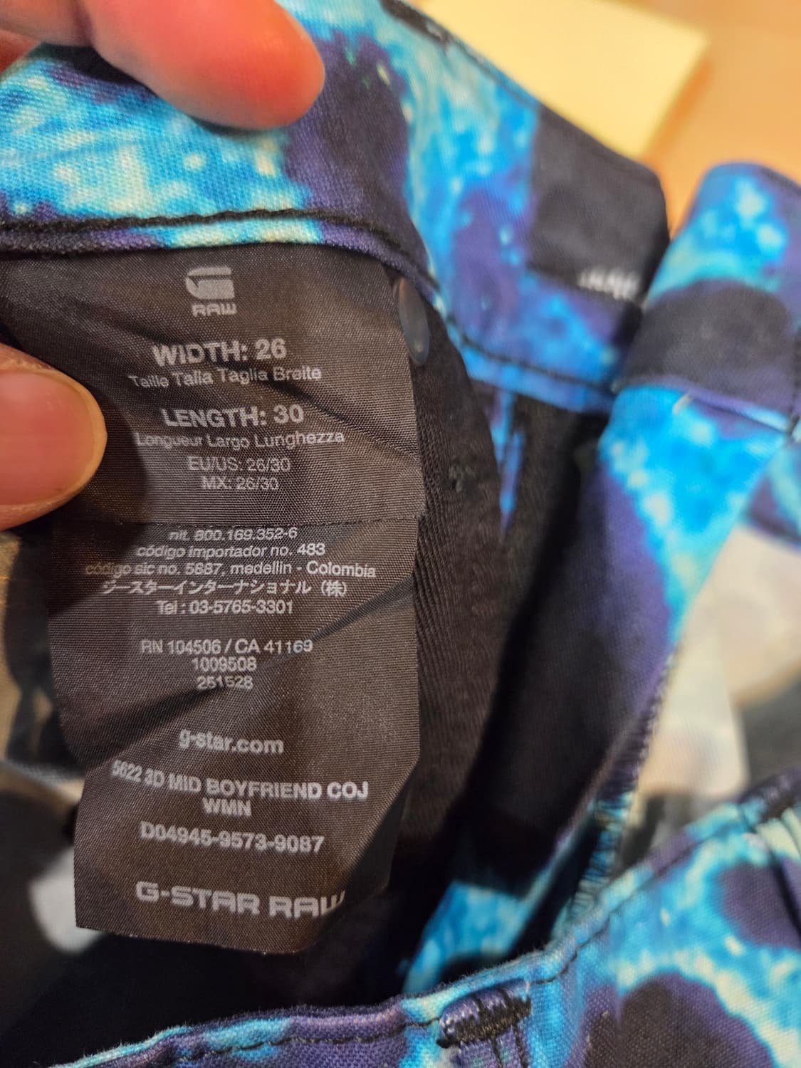 G-STAR유니크 워싱 데님 팬츠(26/32)택없음/디피용 상품이미지6