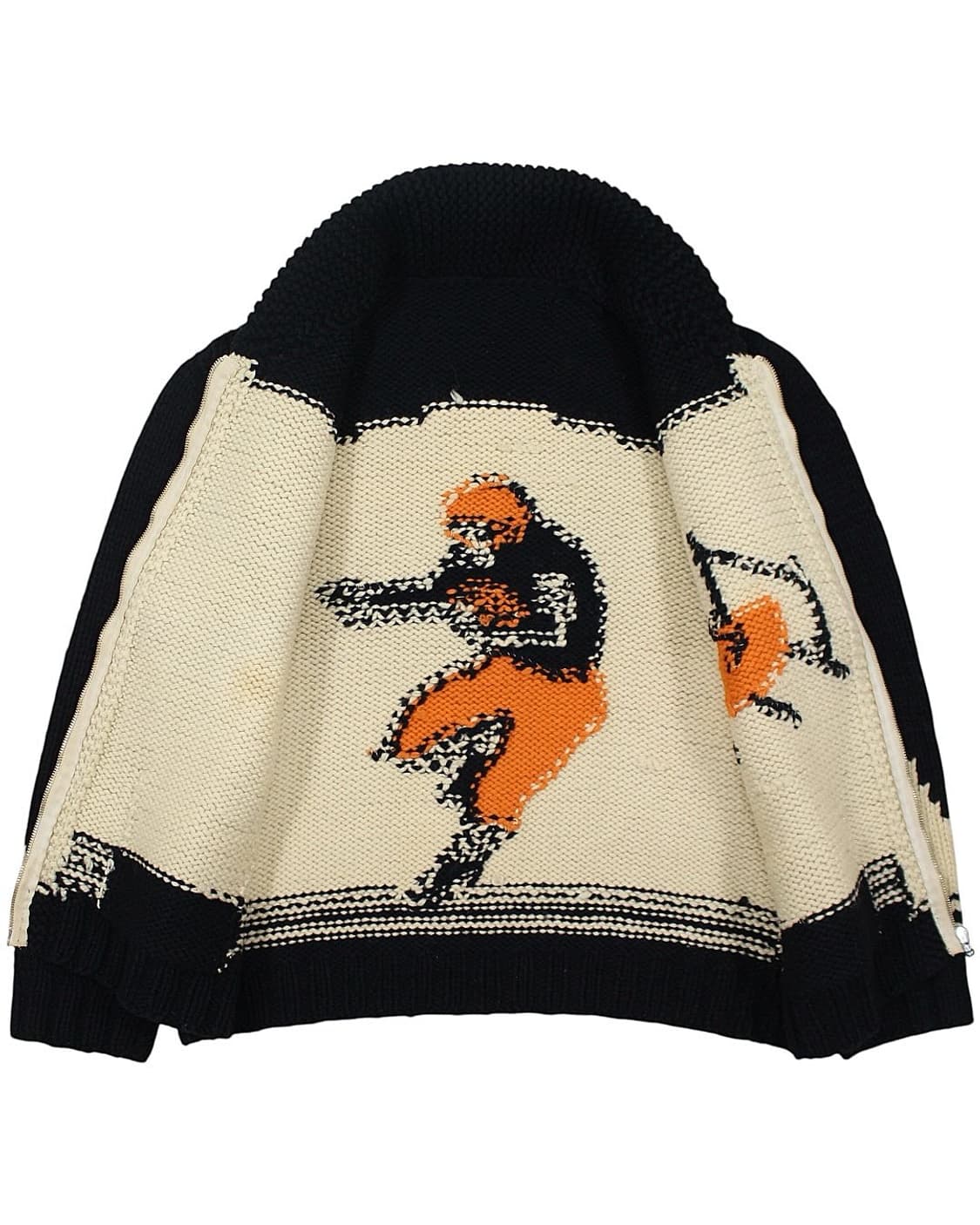 1960s 울 코위찬 집업 스웨터 럭비 빈티지 캐나다 상품이미지3