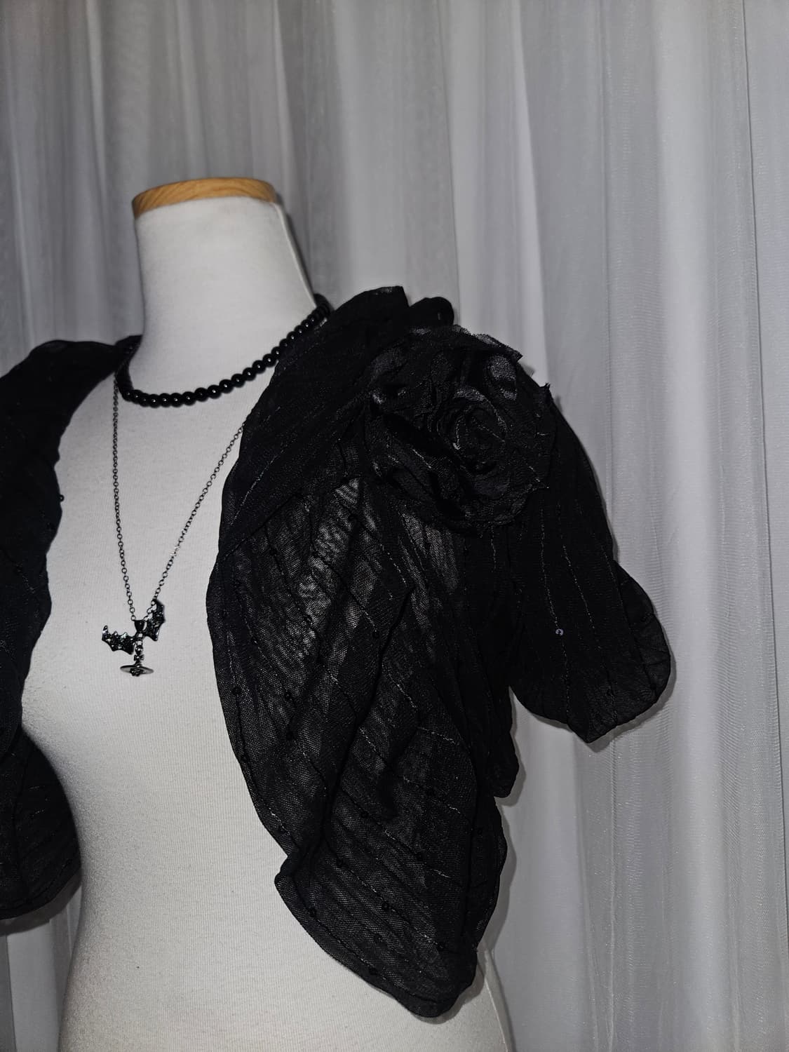 silent majority 슈슈룬 바닐라 로즈 볼레로 가디건 상품이미지3