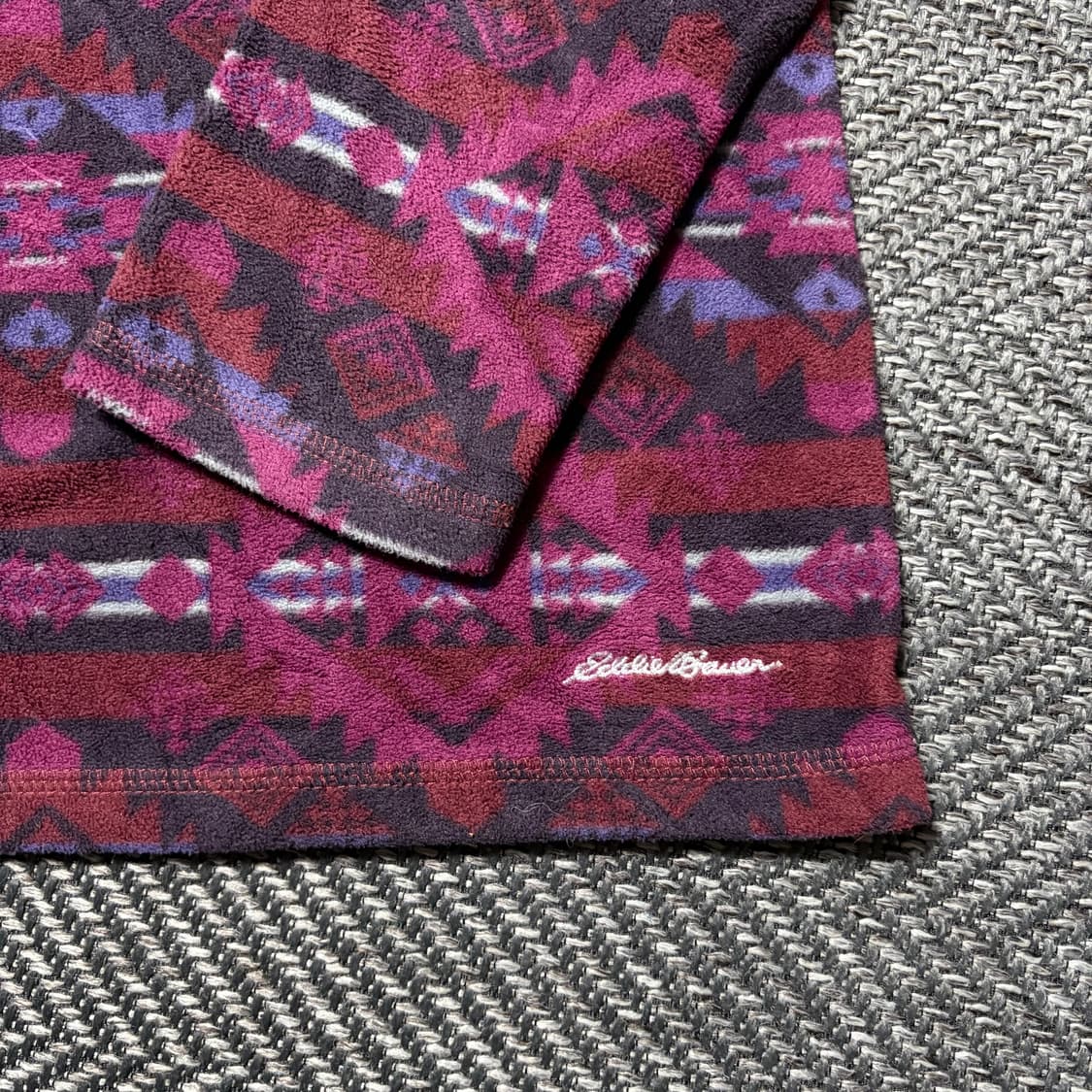 에디바우어 아즈텍 플리스 쿼터 집업(M) 상품이미지5