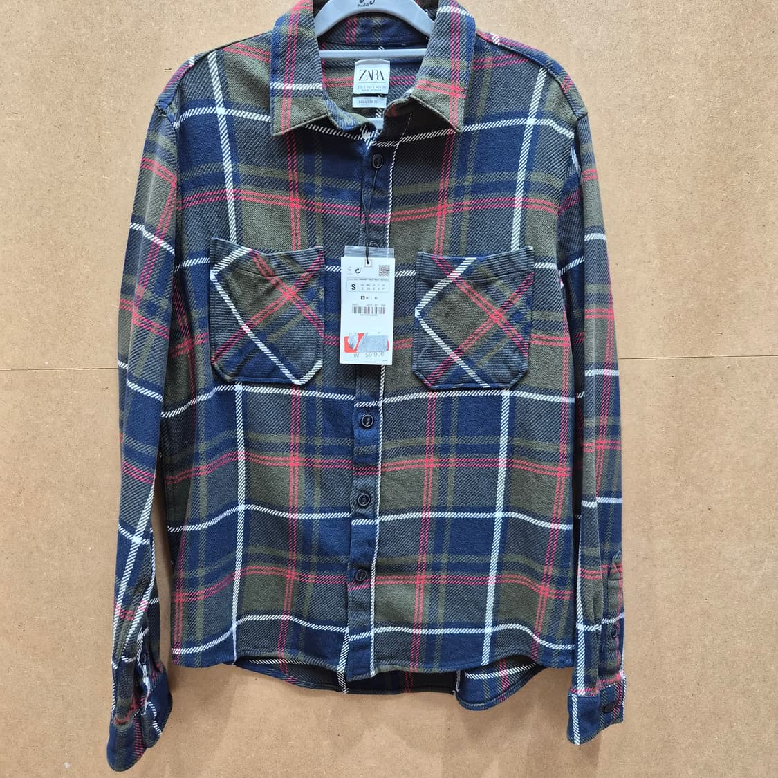 자라 릴렉스핏 체크 셔츠(새상품) 상품이미지1