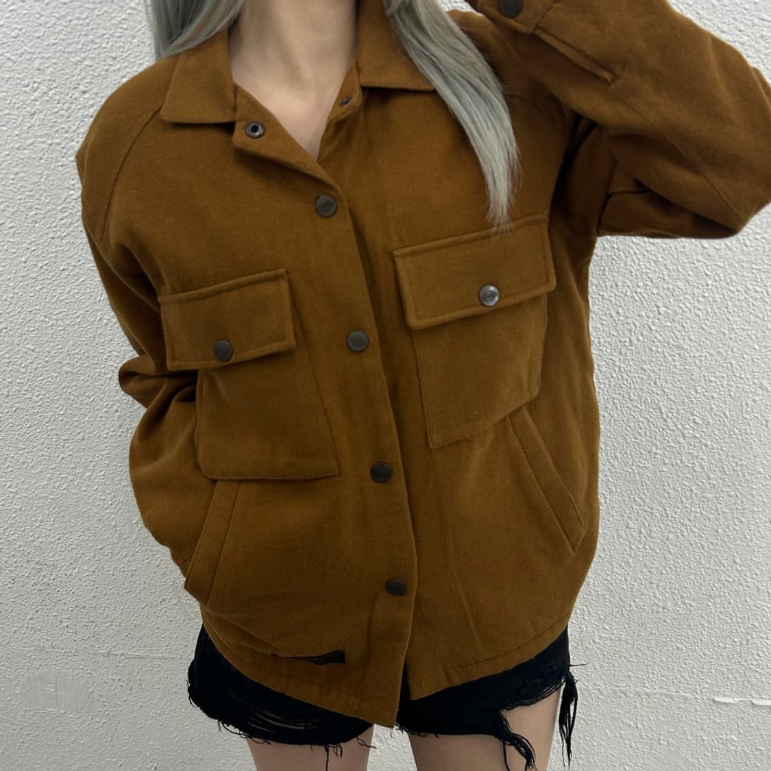 디키즈 포켓 캬라멜맛 울 자켓 L 상품이미지2