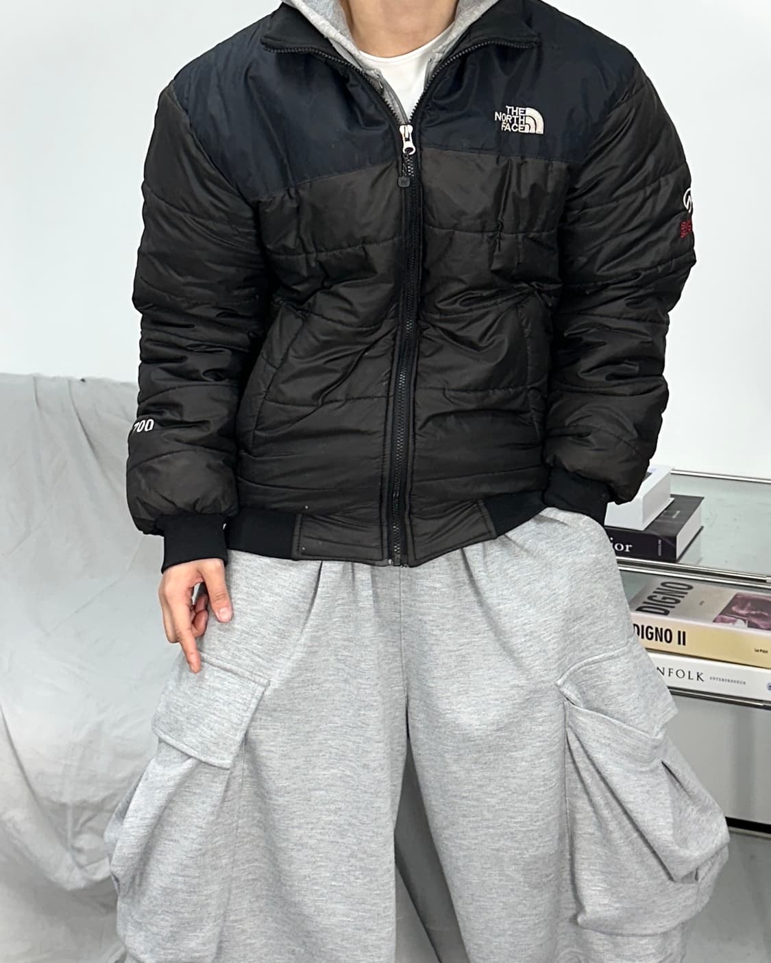 노스페이스 써밋시리즈 700 경량 패딩 L 상품이미지2