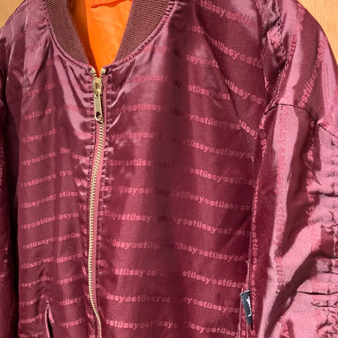 스투시 리버시블 폴리 ma-1 봄버 타입 재킷 상품이미지9