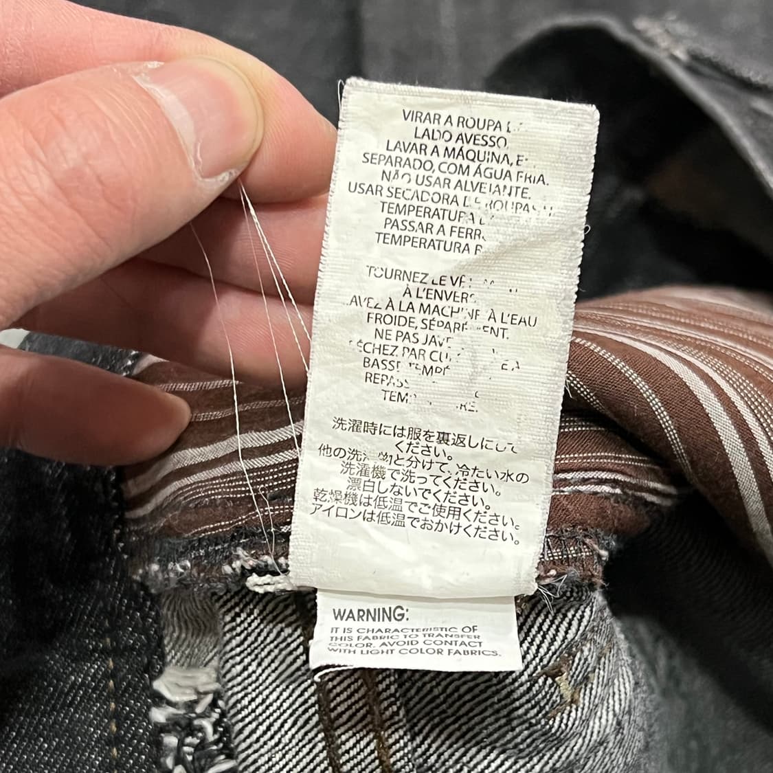  아르마니 익스체인지 자수 데님팬츠 y15549 상품이미지7