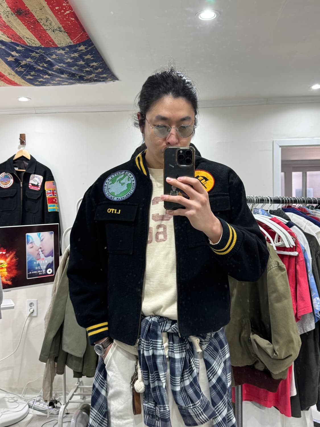 80s USN 수베니어 울 자켓 상품이미지10