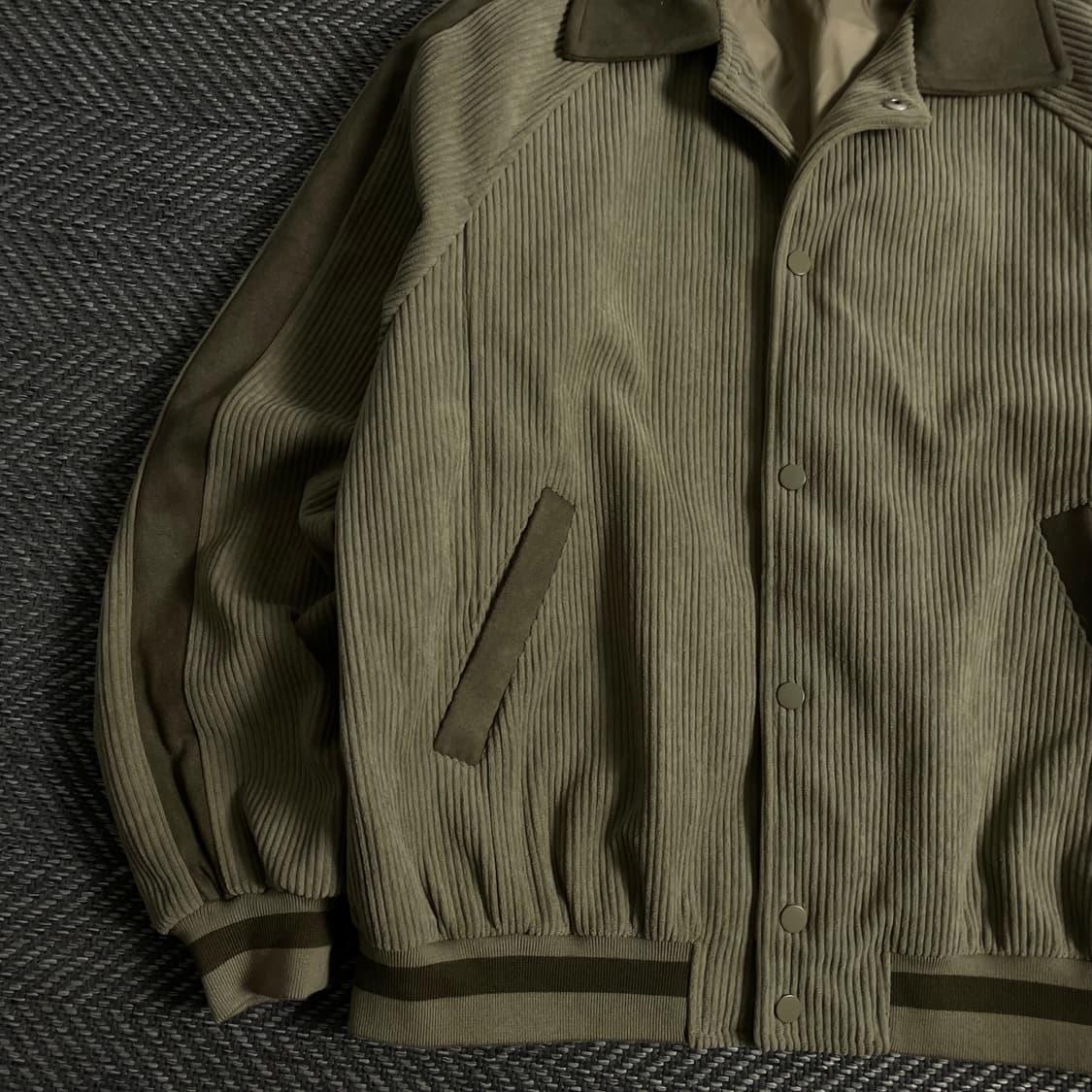 빈티지 미니멀 코듀로이 스웨이드 바시티 자켓 y 3914 상품이미지4