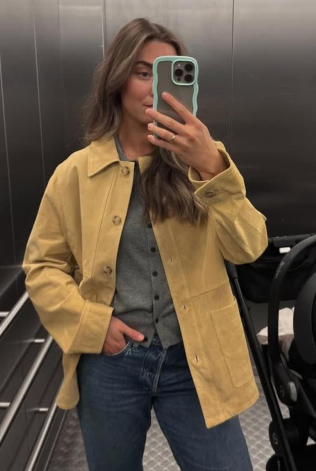 자라 스웨이드 레더 자켓 상품이미지1