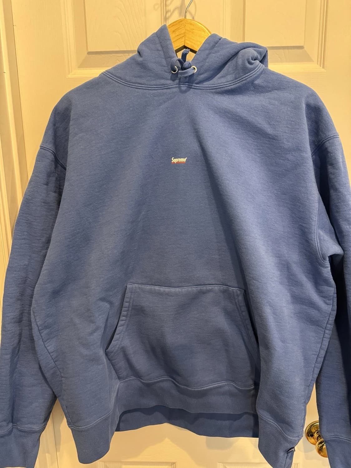 슈프림 언더라인 후드 스웻셔츠 워시드 로열 상품이미지1