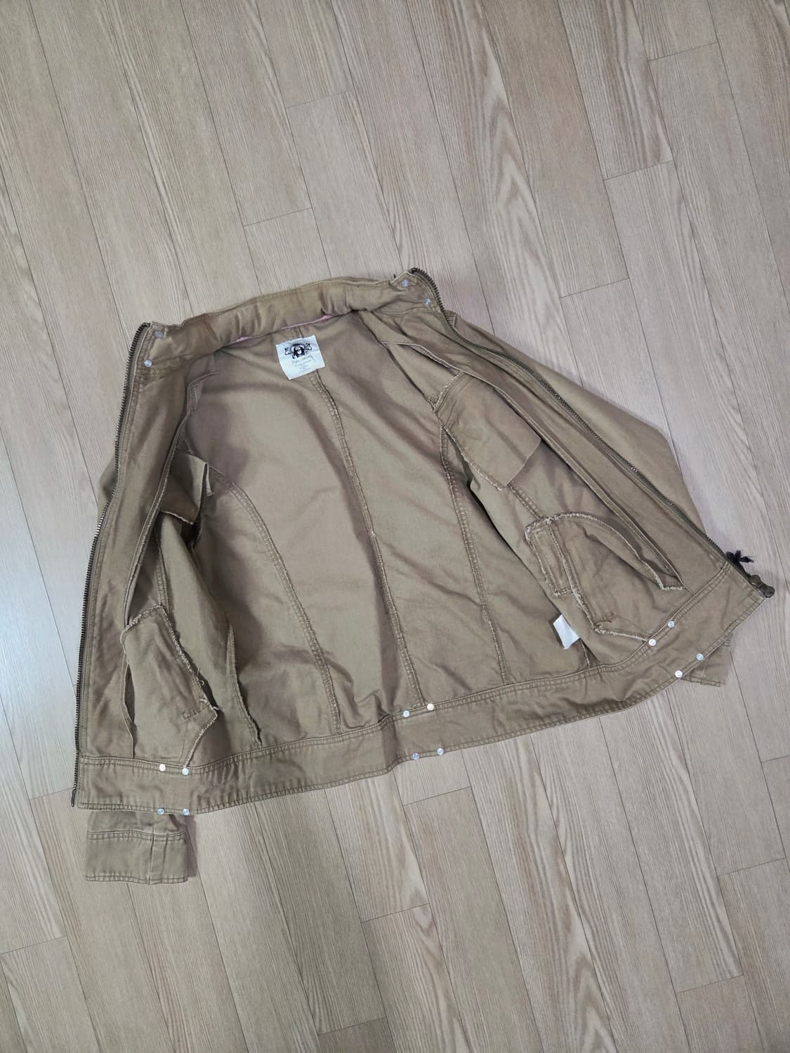 Joge Martin 원워싱 카멜 하이넥 재킷 상품이미지7