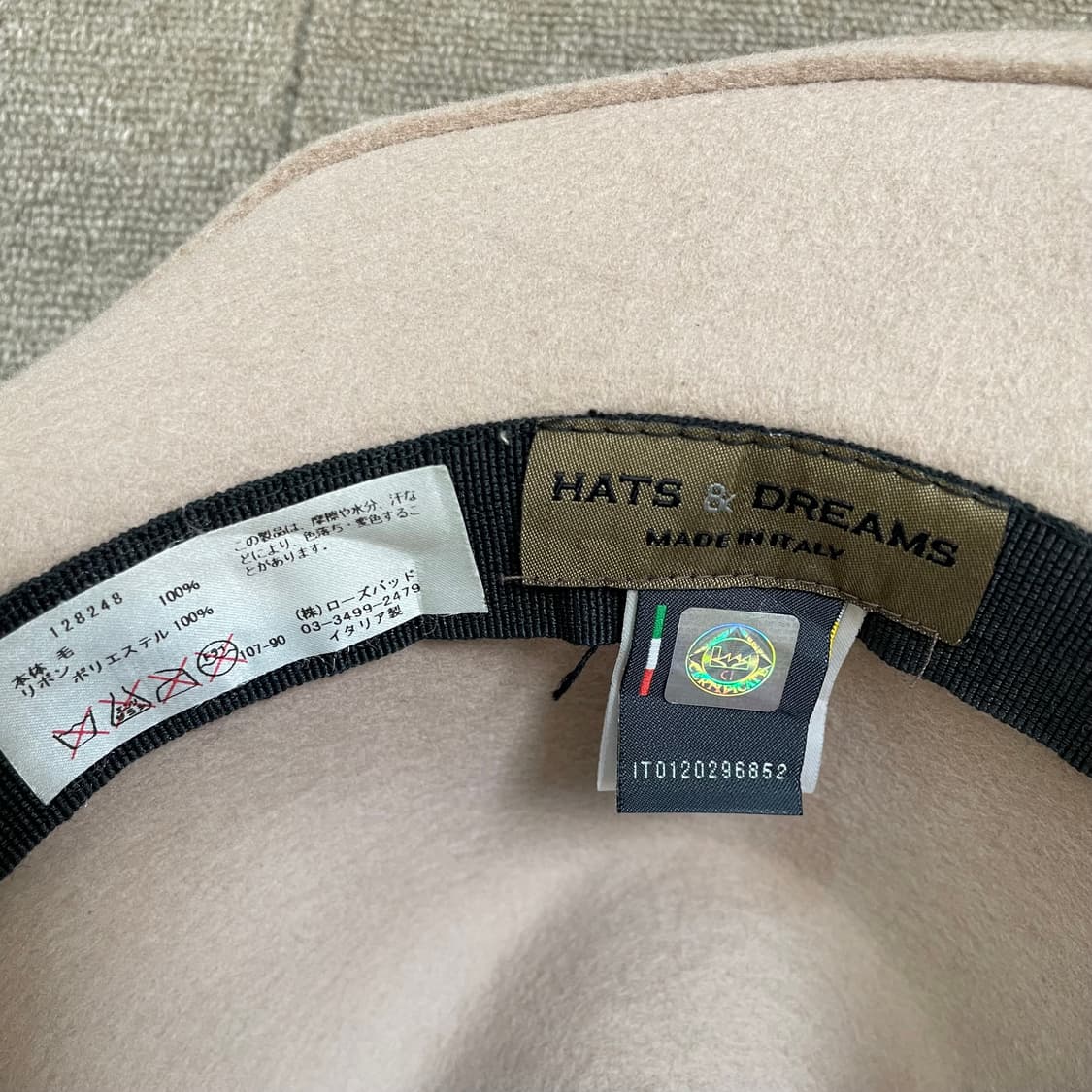 HATS & DREAMS italy 울 페도라  상품이미지3