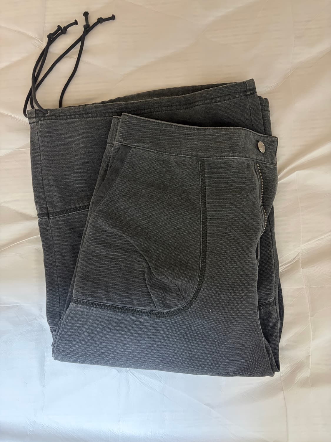코이세이오 OXFORD ZIGZAG PANTS CHARCOAL 상품이미지2