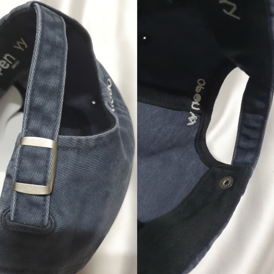 네이비그레이 오픈와이와이 로고 볼캡 모자 상품이미지7