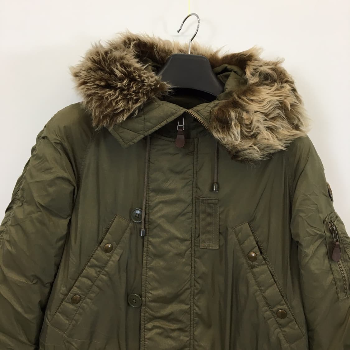 폴로 랄프로렌 그레이덕다운 N3B 야상패딩 S 모자 양가죽  상품이미지2