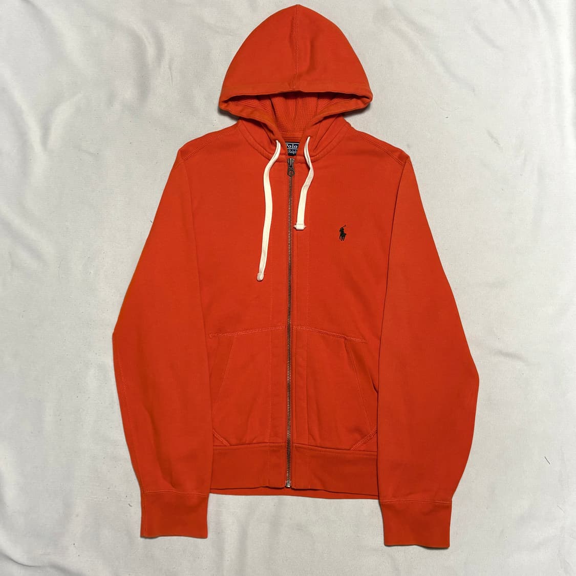 M 폴로랄프로렌 오렌지 기모 후드 집업 상품이미지2