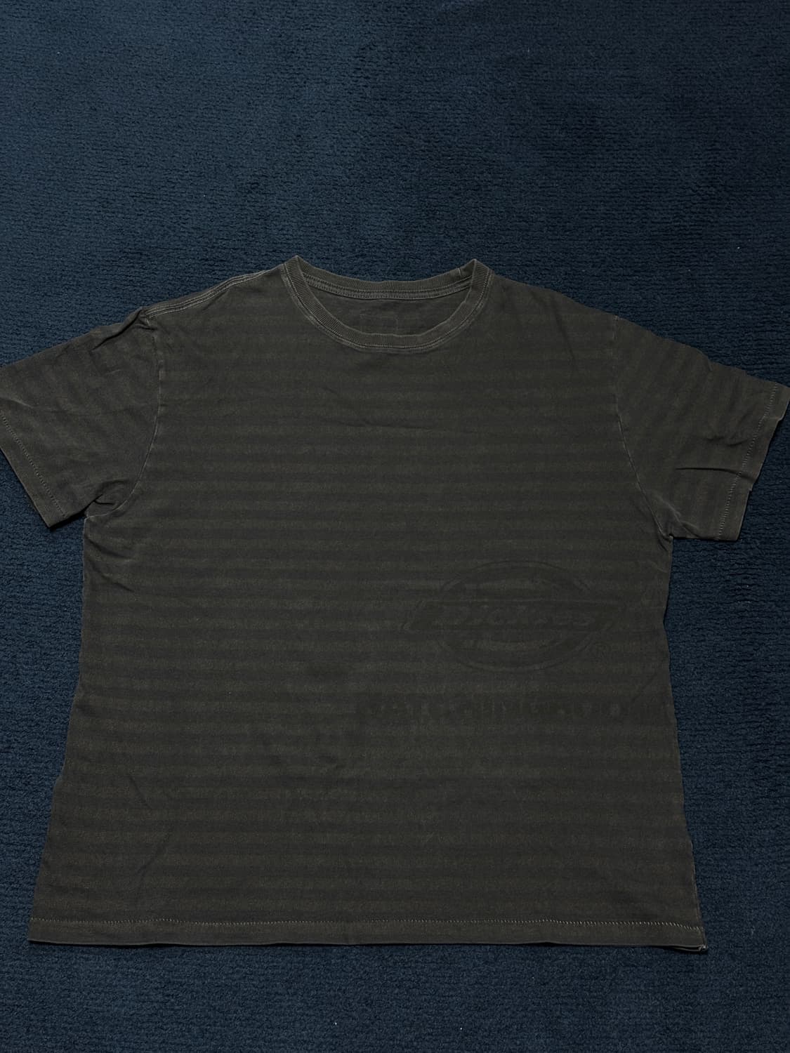 해칭룸 디키즈 VTG 스트라이프 티셔츠 Dyed Blue [2사이즈] 상품이미지1