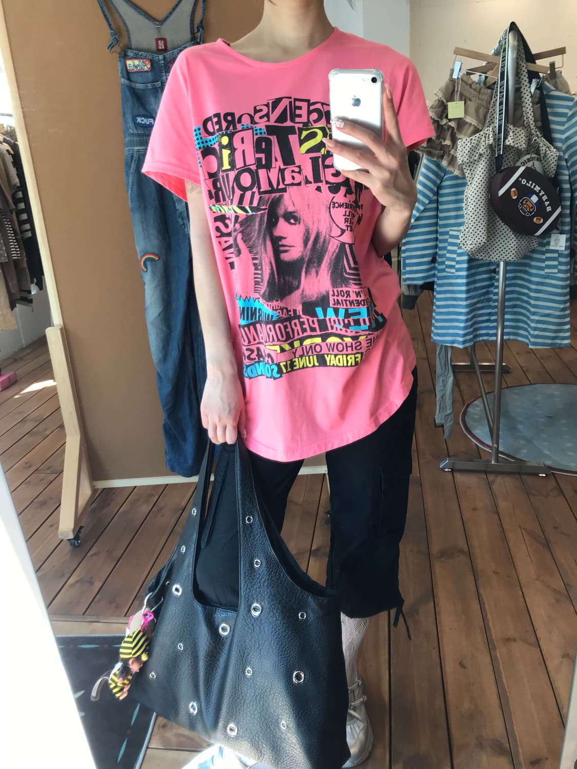 히스테릭글래머 코랄 패턴 반팔티셔츠  상품이미지2