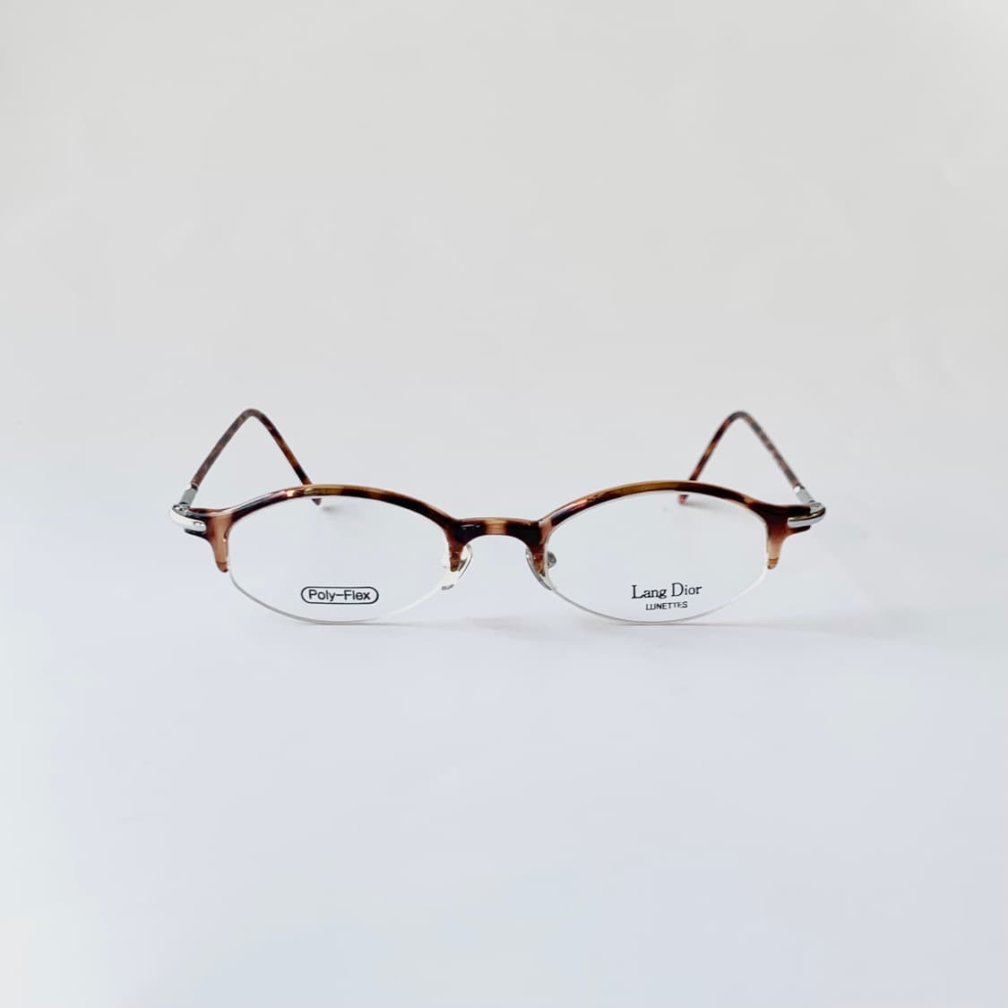 732 데드스탁 호피 라운드 오벌 반무테 초경량 유니크 미니멀 빈티지안경 상품이미지2