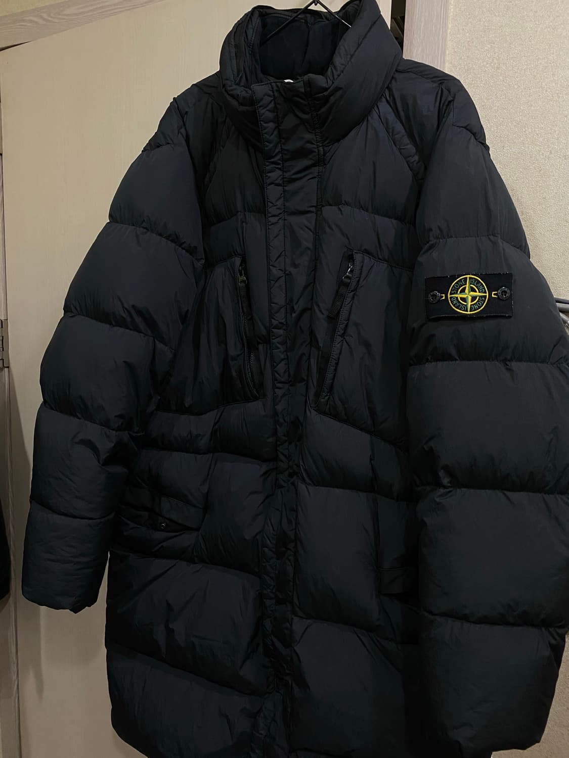 스톤아일랜드 크링클랩스 롱패딩 XXL 국문택 상품이미지1