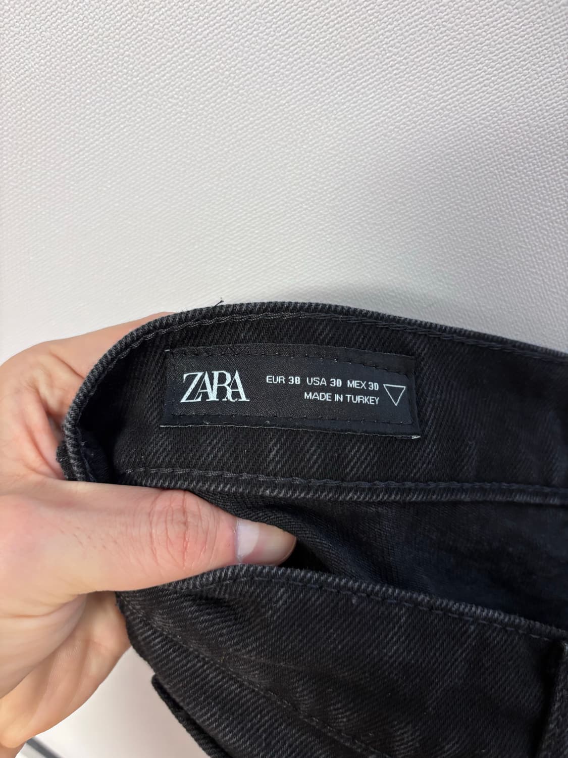 29-30 자라 ZARA 블랙 세미 플레어 데님 팬츠 상품이미지6