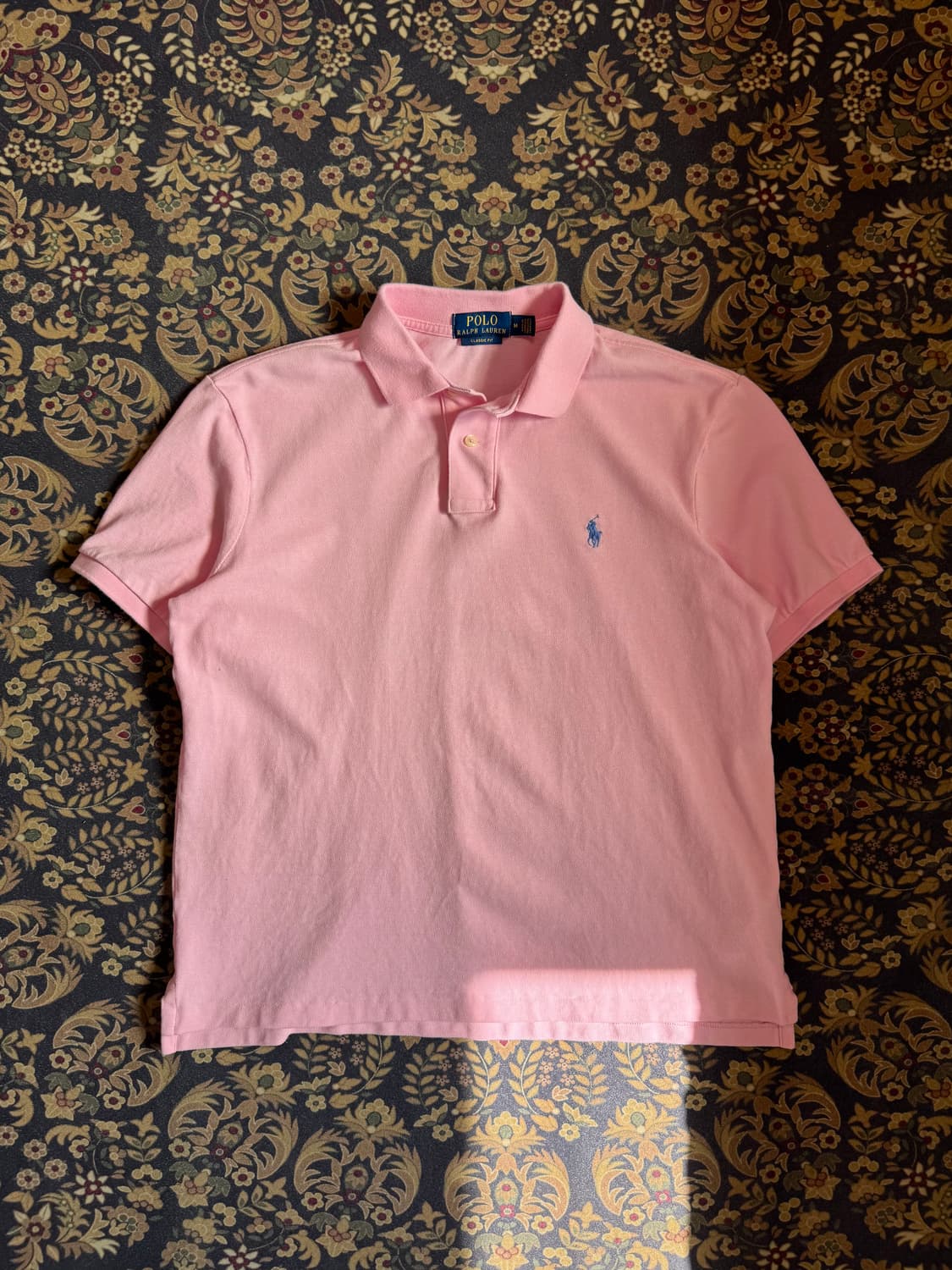 폴로 피케티셔츠 카라티 핑크 상품이미지1