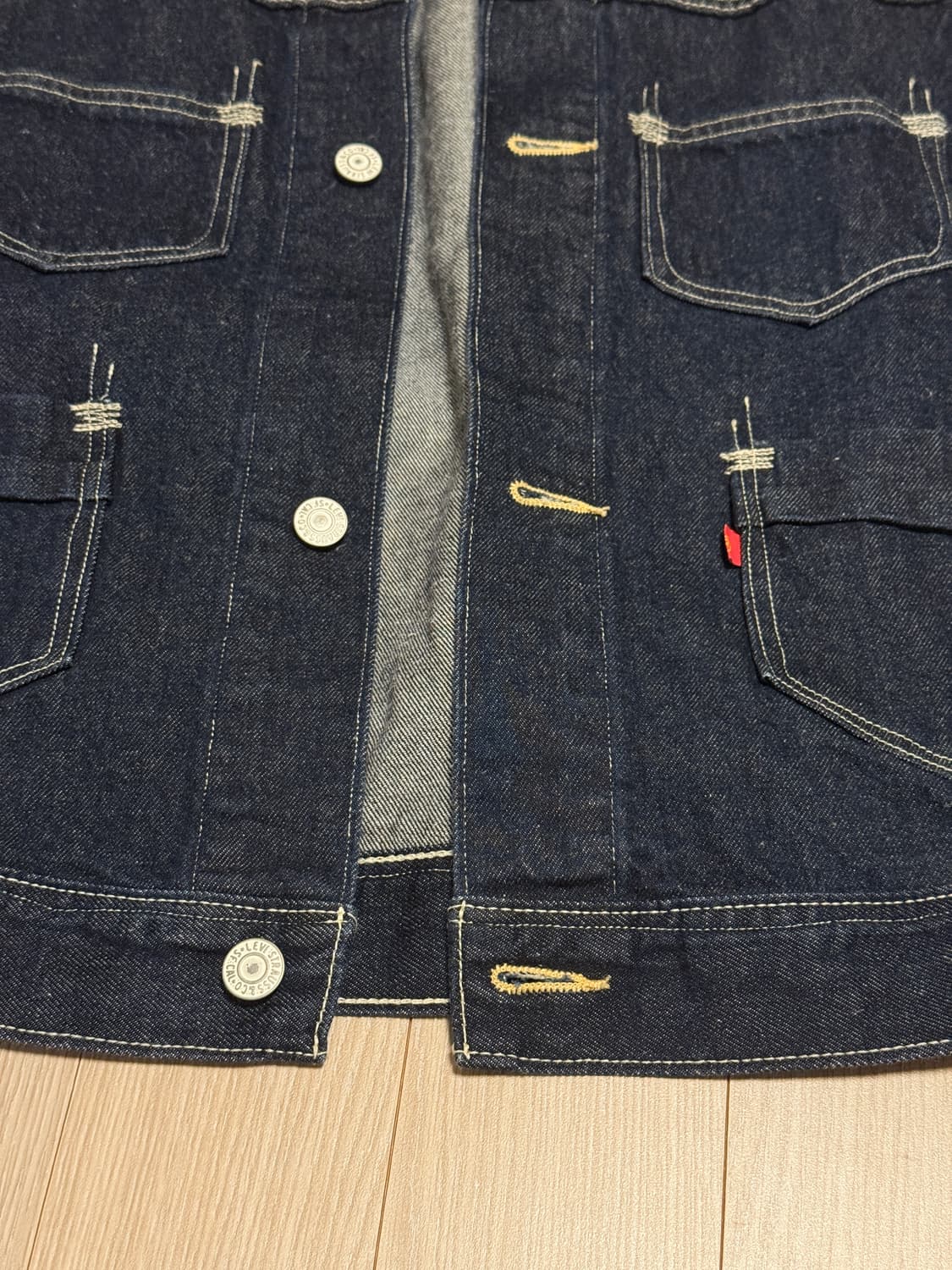 리바이스 레드 levis 인디고 트러커 데님 자켓 s 상품이미지5