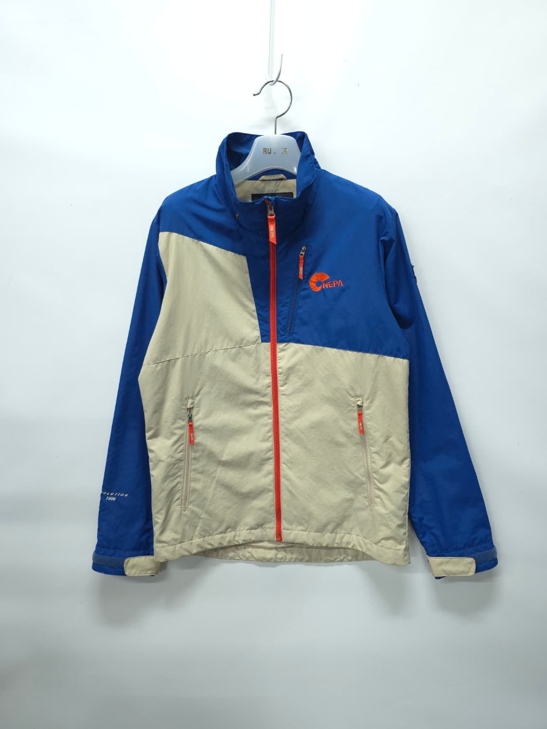 네파 여성 배색 바람막이 자켓 - 블루&베이지 (90사이즈) 상품이미지1