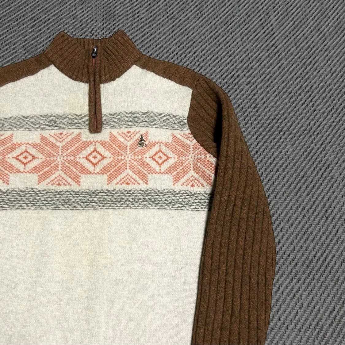 [M] Beanpole 빈폴 우먼즈 울 헤비 반집업 니트 상품이미지2