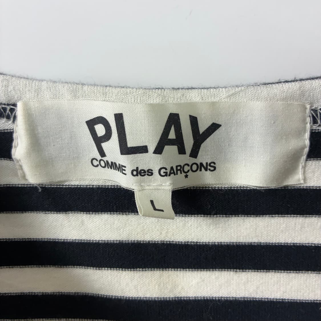Comme des garsons  꼼데가르송 하트와펜 스트라이프 티셔츠  상품이미지3