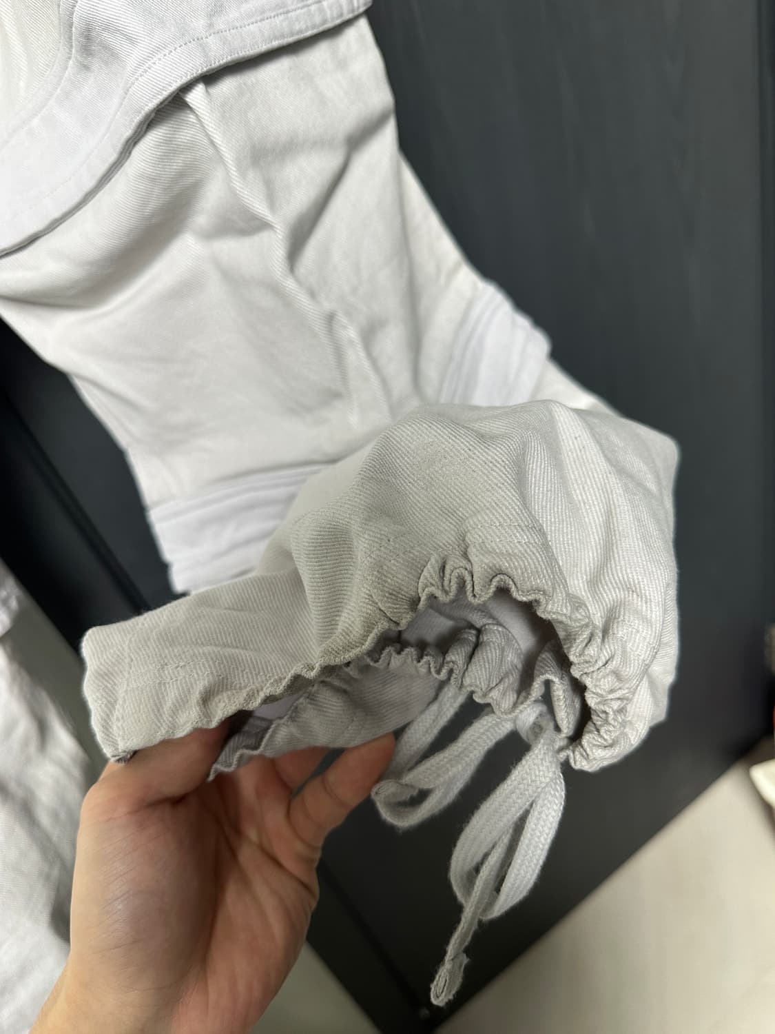 파아카이브 레이어드 워크 팬츠 화이트 3사이즈 상품이미지4