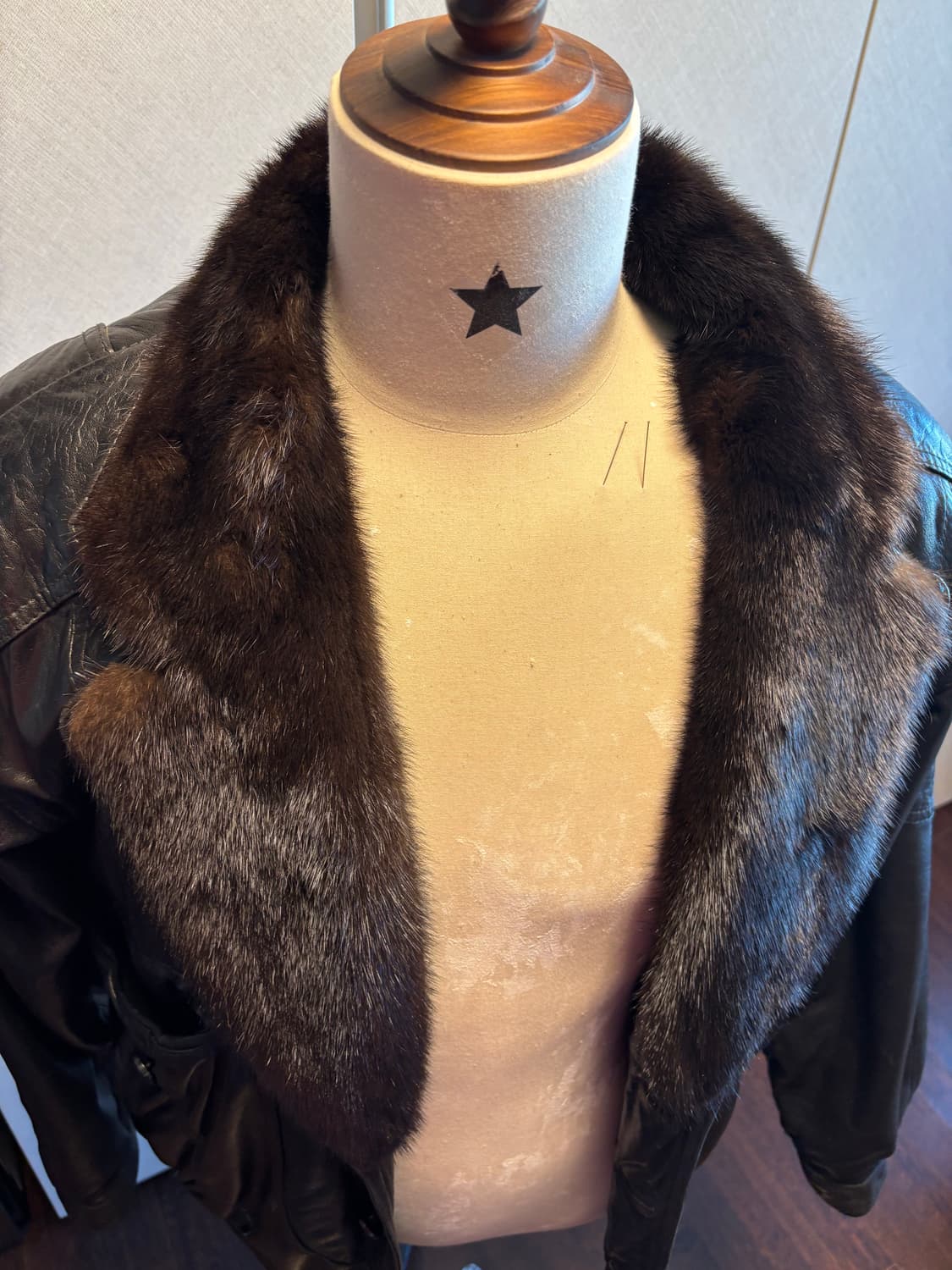 london fog 퍼 가죽자켓 상품이미지2