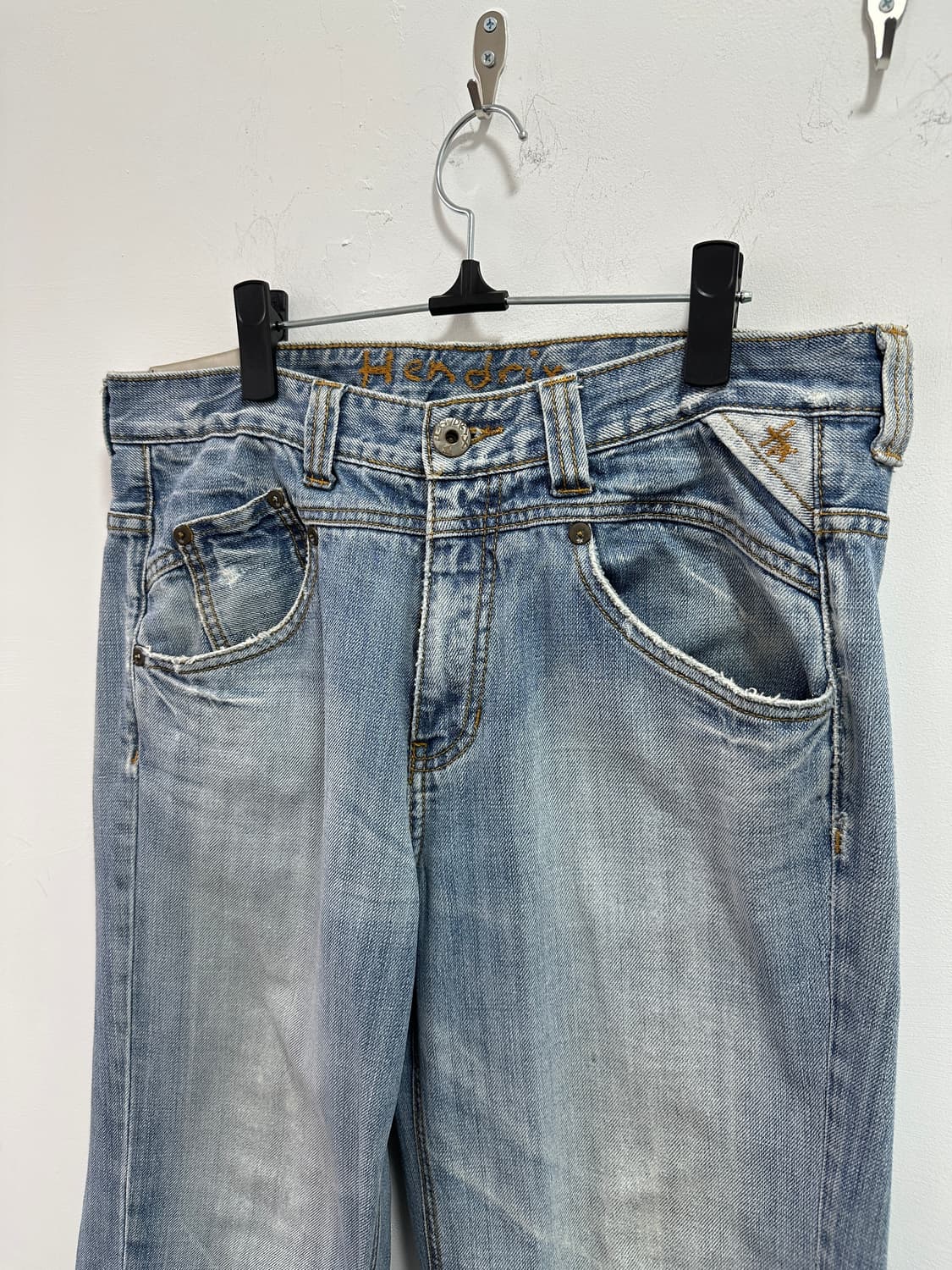 Vintage sagging back patch denim pants  상품이미지9