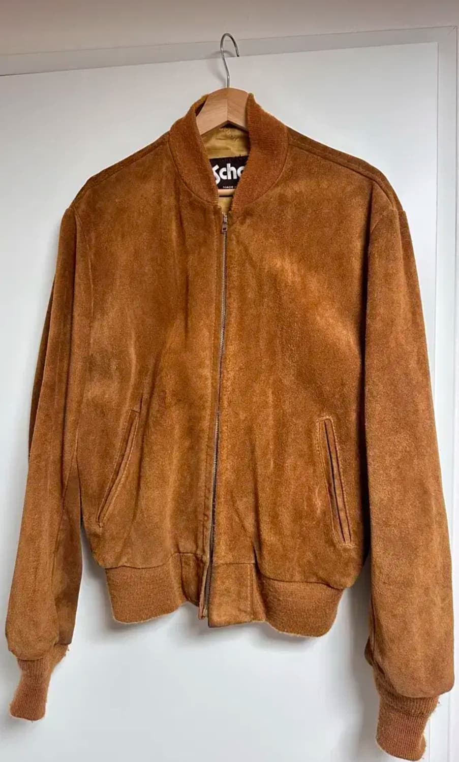 쇼트 스웨이드 블루종 100-105 상품이미지1